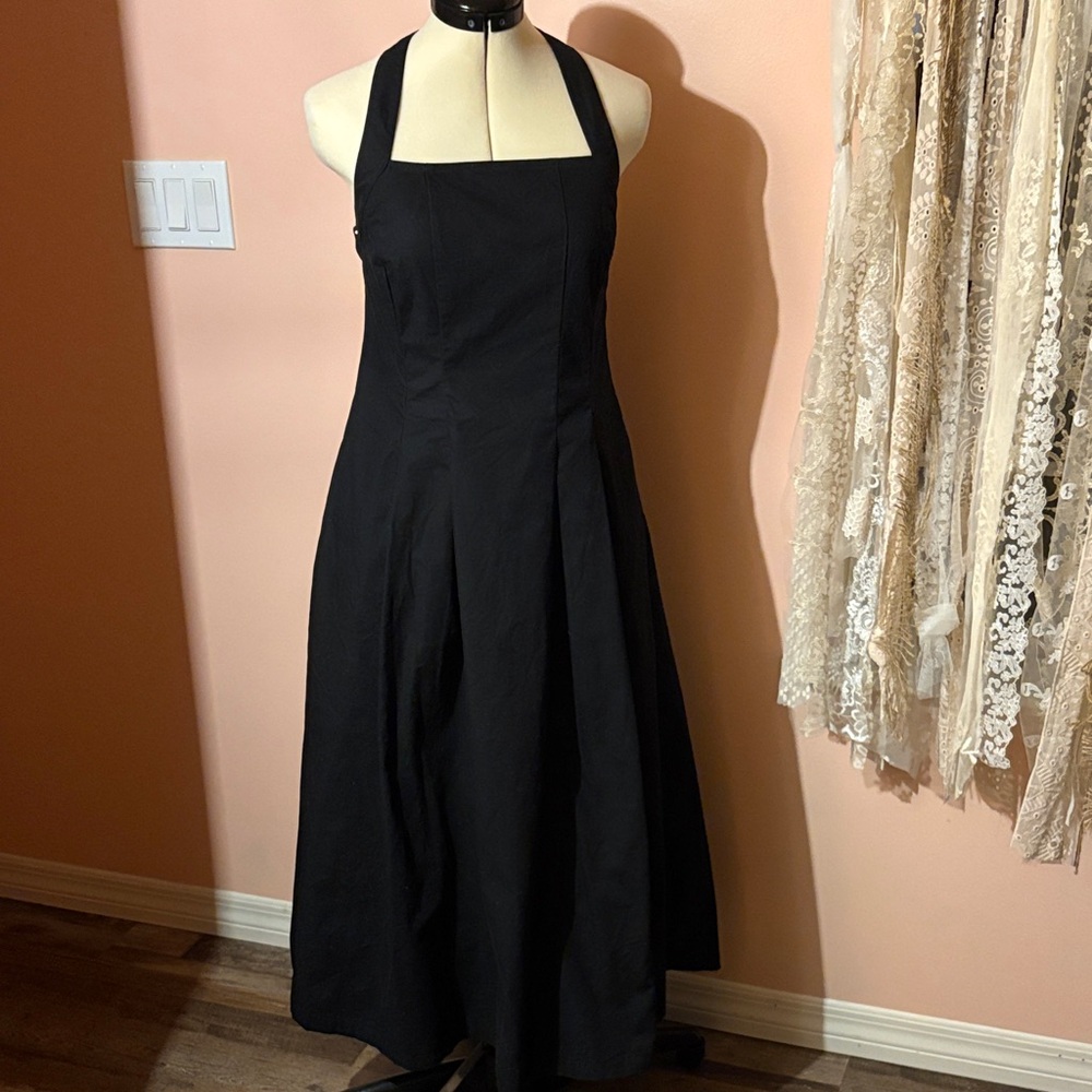 a new day Black Halter Square-Neck Maxi Dress